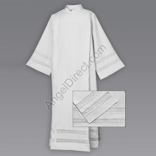 abbey-brand-polyester-front-wrap-alb-with-lace-437in-438inwht