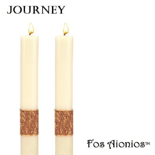 dadant-candle-fos-aionios-series-journey-side-altar-candles-set-of-2-candles-fos-aionios