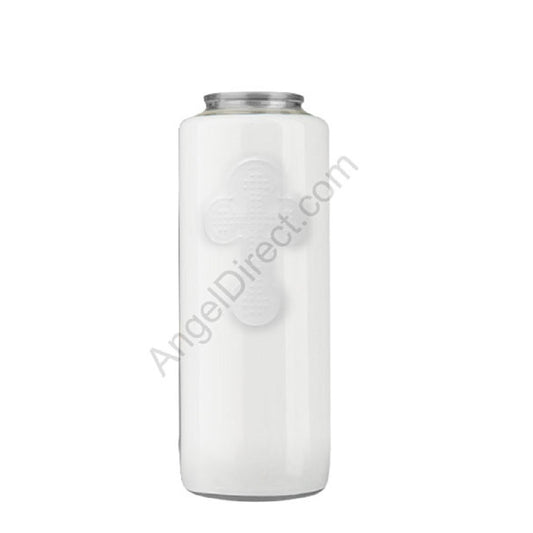 dadant-candle-no-4-clear-6-day-glass-devotional-candle-case-of-12-candles-230000