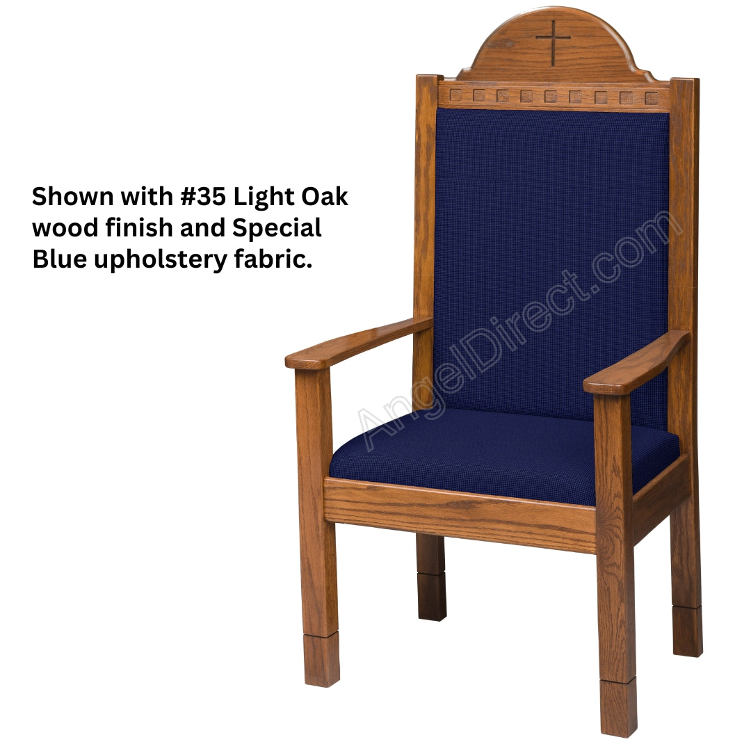 imperial-woodworks-900-series-54-1-2h-center-pulpit-chair-with-crown-back-900cpccb