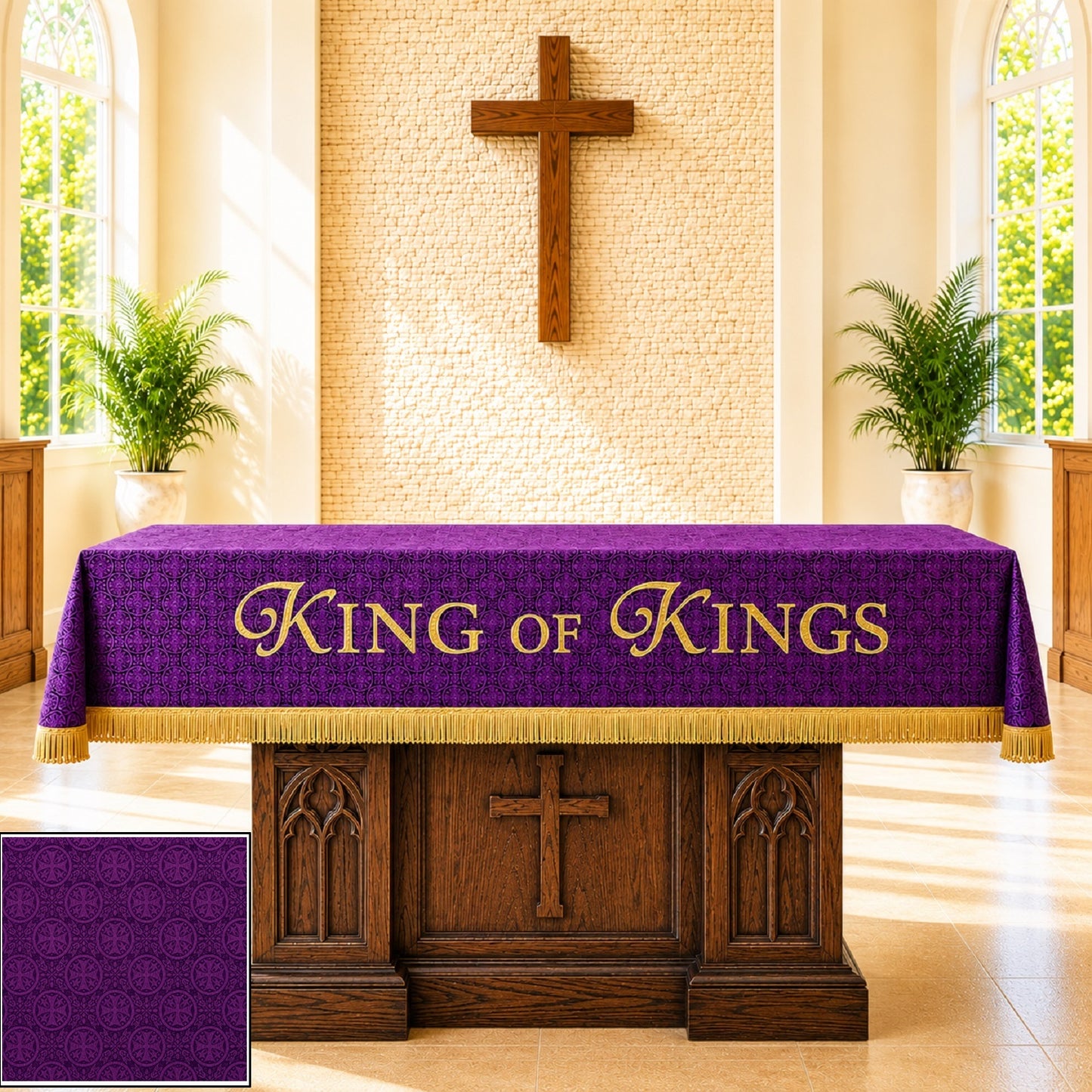 murphy-108w-purple-king-of-kings-embroidered-altar-frontal-vc740