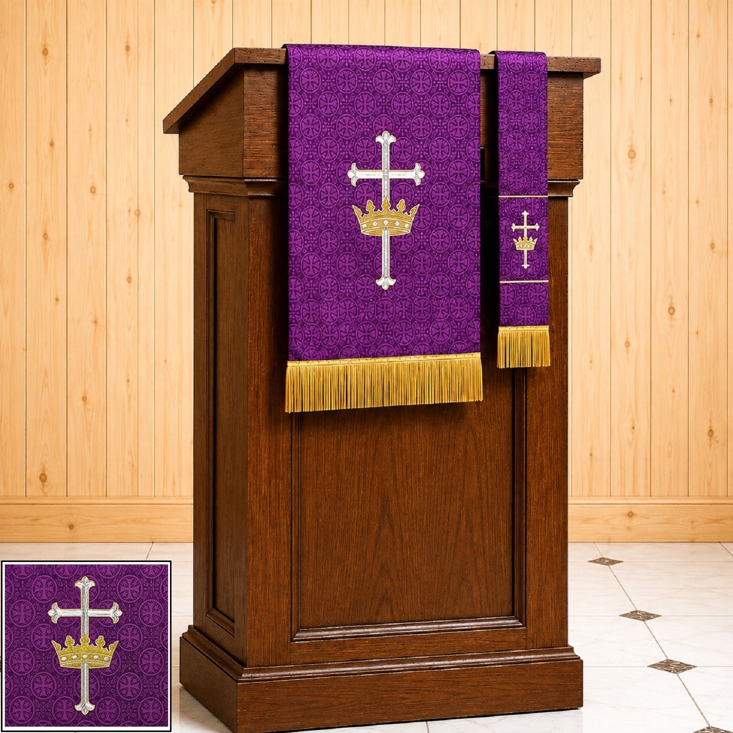 murphy-36l-purple-embroidered-jacquard-pulpit-scarf-vc739