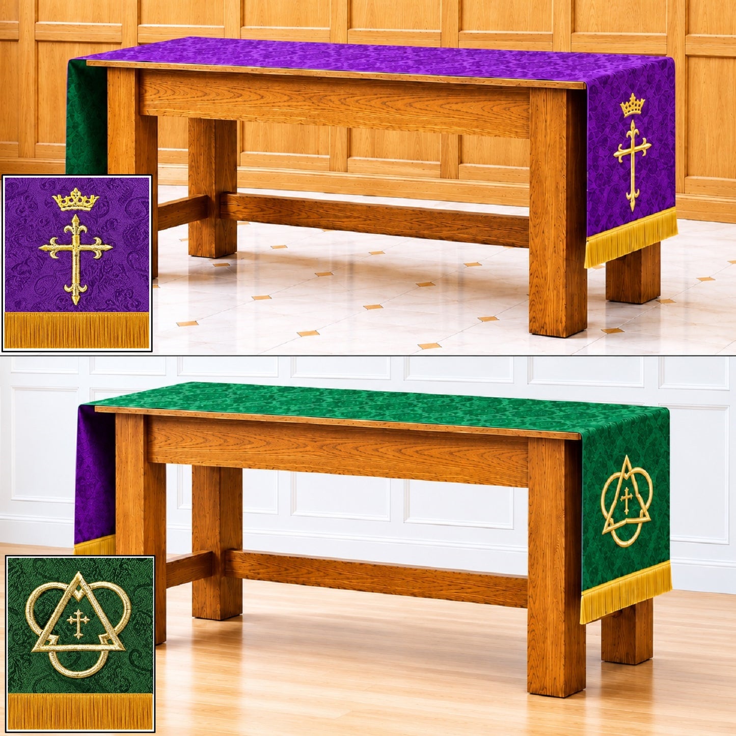 murphy-80w-reversible-purple-green-embroidered-jacquard-table-runner-lc029