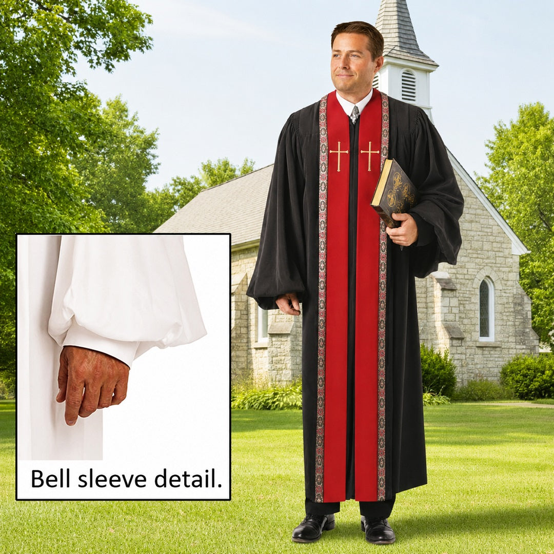 murphy-rt-wesley-collection-embroidered-mens-black-peachskin-pulpit-robe-h-205blk