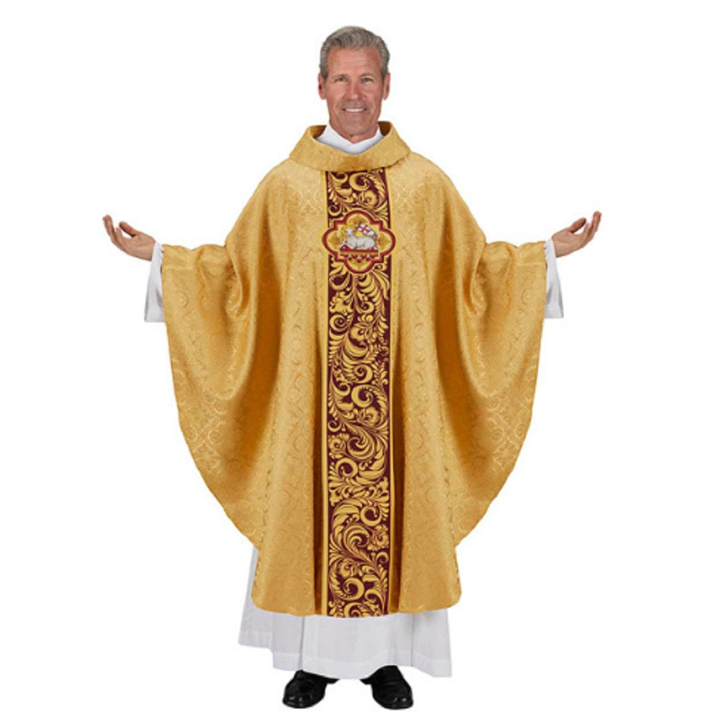 r-j-toomey-agnus-dei-collection-gold-chasuble-with-cowl-neck-and-inner-stole-f2019gld