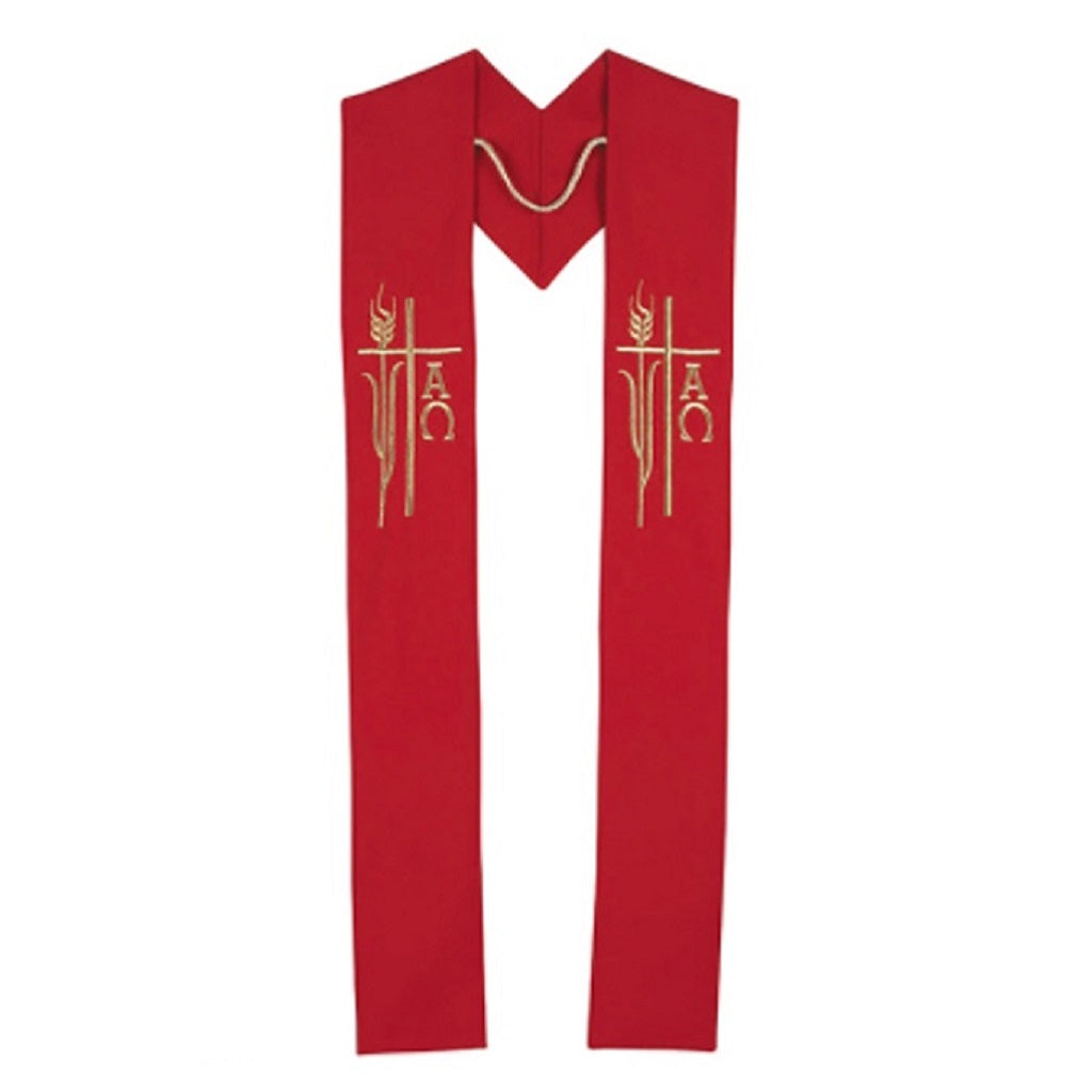 r-j-toomey-alpha-omega-collection-red-overlay-stole-nc006red