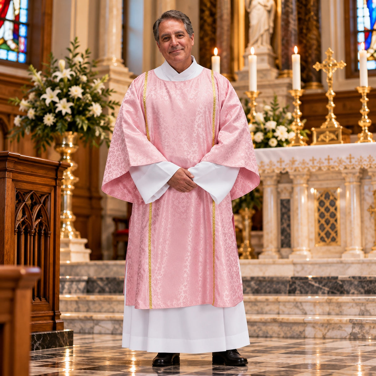 R.J. Toomey Classic Jacquard Collection Dalmatic with Inner Stole