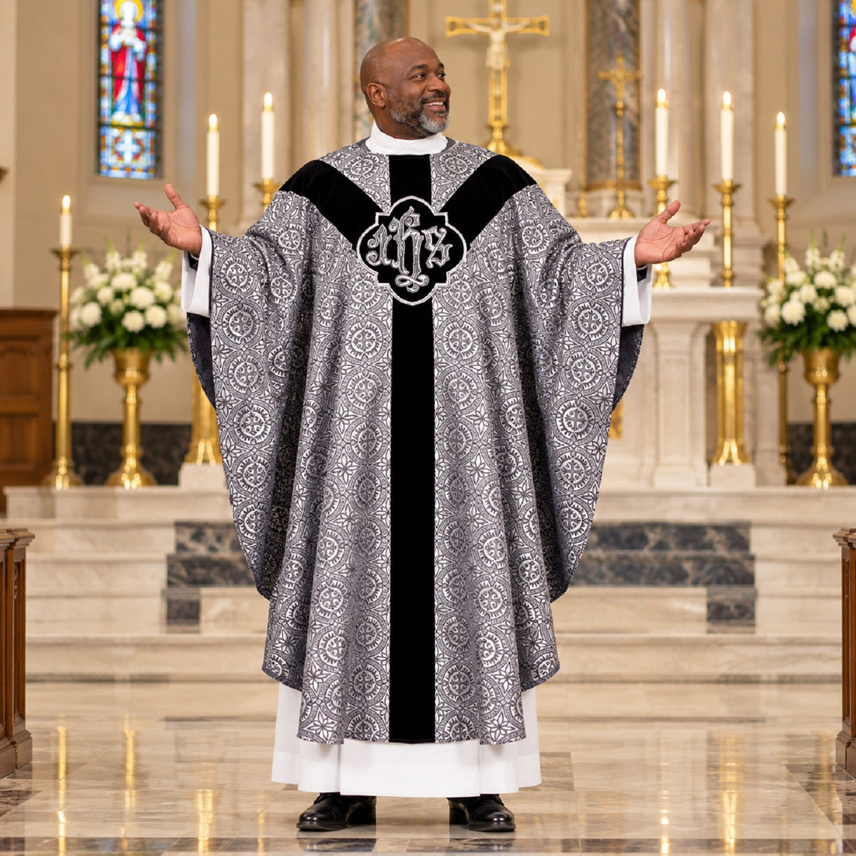 R.J. Toomey Damascene Collection Chasuble with Inner Stole