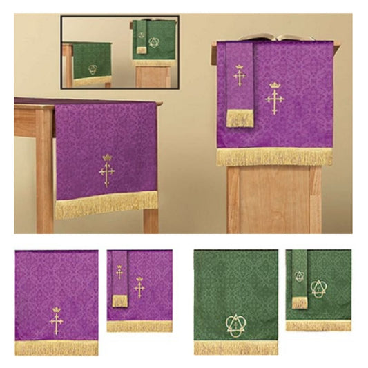 r-j-toomey-reversible-jacquard-purple-green-three-piece-parament-set-lc031