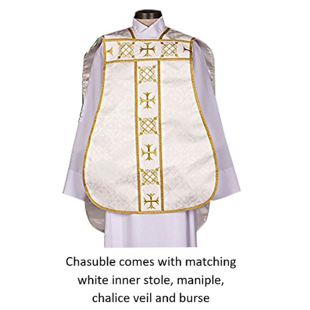 r-j-toomey-roman-fiddleback-white-ihs-chasuble-with-accessories-ts424wht