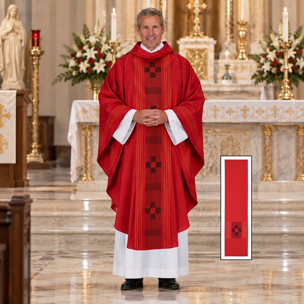 R.J. Toomey Treviso Collection Chasuble with Inner Stole