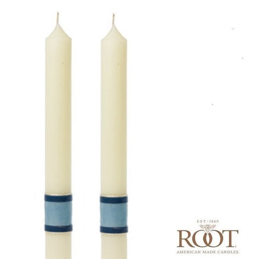 root-candle-custom-series-blue-side-altar-candles-set-of-2-candles-24ablu