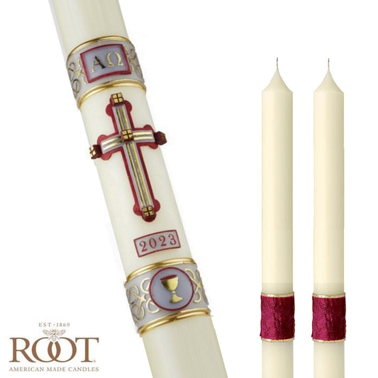 root-candle-custom-series-71-sanguis-christi-paschal-candle-a71