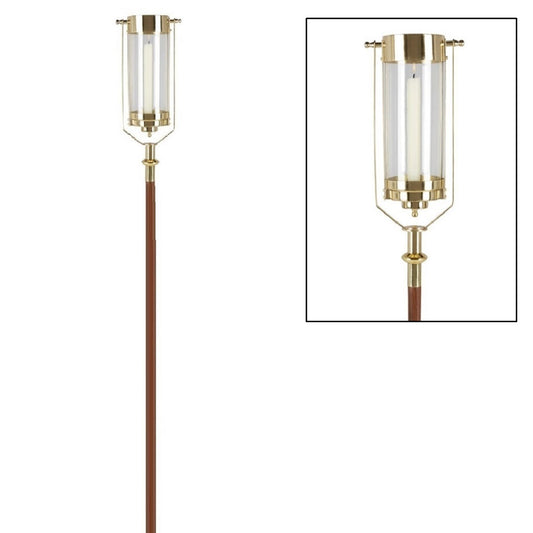 sudbury-brass-clear-56h-swinging-processional-torch-d4025