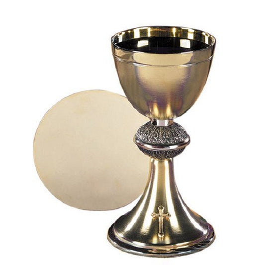 sudbury-brass-budded-cross-chalice-and-paten-set-ps630