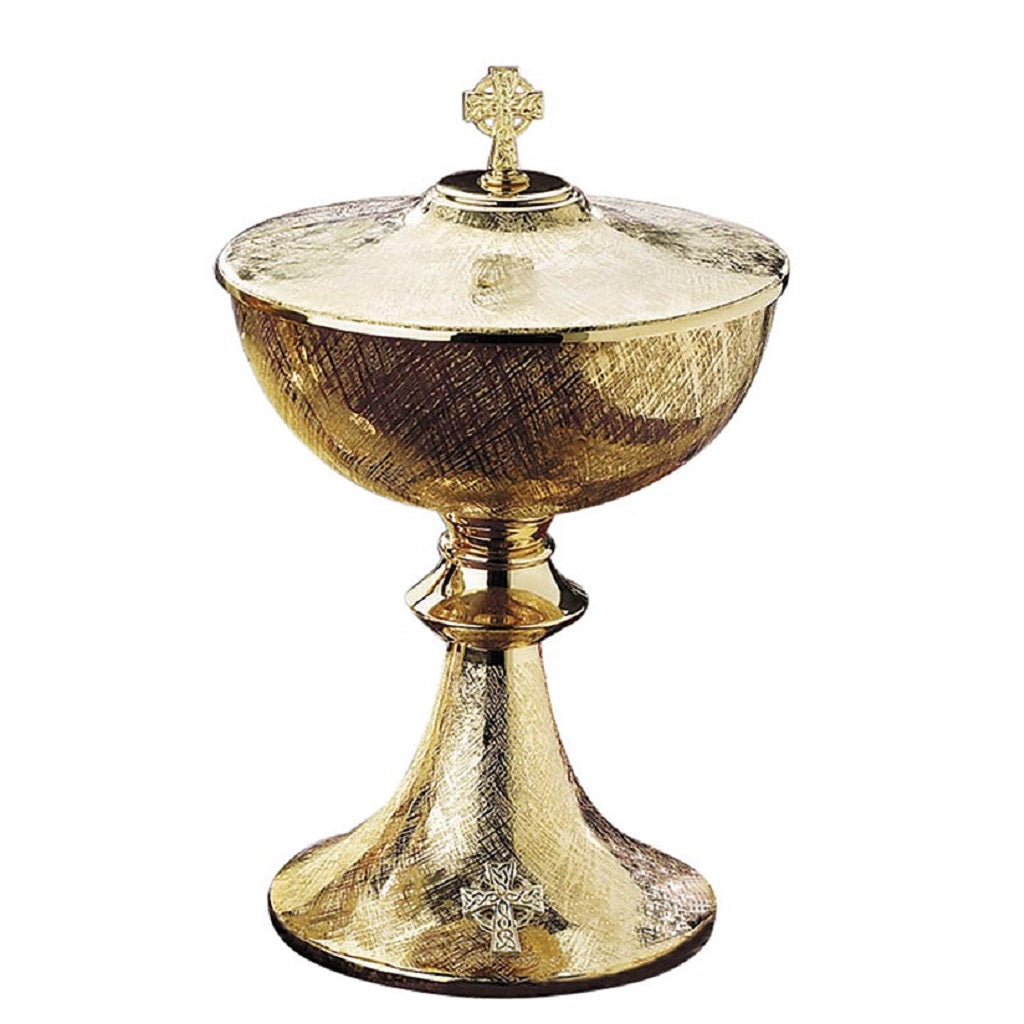 sudbury-brass-celtic-cross-ciborium-with-cross-cover-ms898