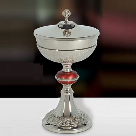 sudbury-brass-embossed-grape-ciborium-with-celtic-cross-cover-d1913