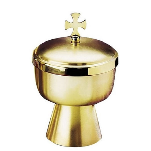 sudbury-brass-matte-finish-ciborium-with-cross-cover-jt527
