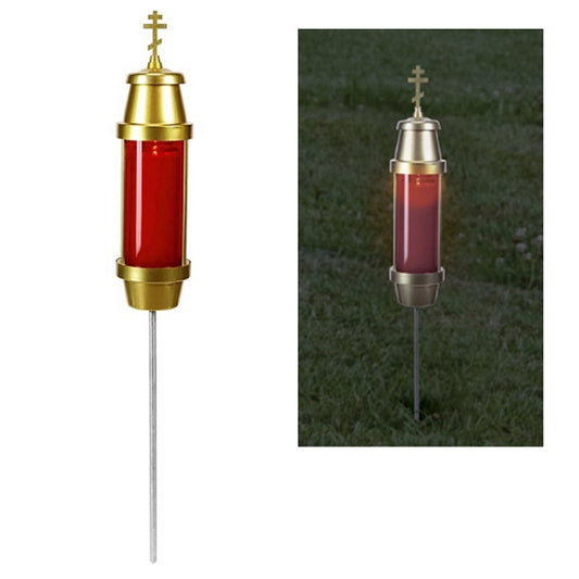 will-baumer-orthodox-cross-cemetery-light-with-red-plastic-globe-l1328