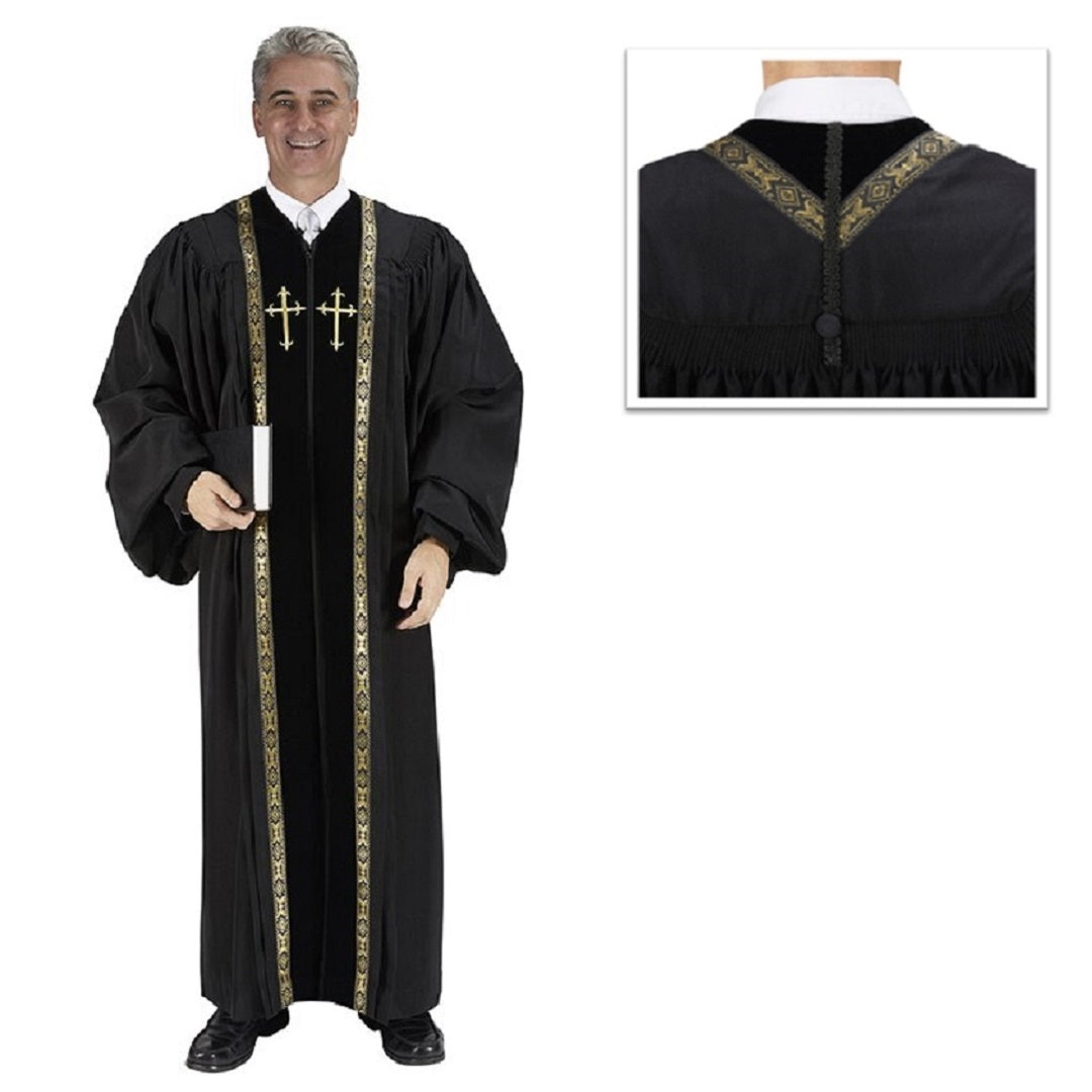 cambridge-oxford-collection-embroidered-mens-black-peachskin-pulpit-robe-yc785blk