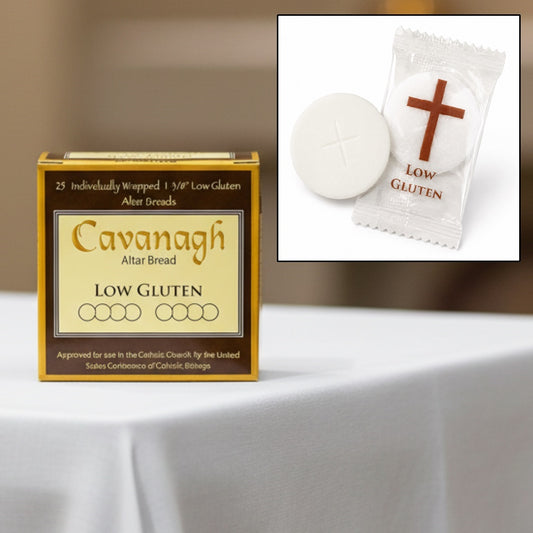 Cavanagh 1-3/8"D Low-Gluten Communion Altar Breads - Box of 25 Altar Breads