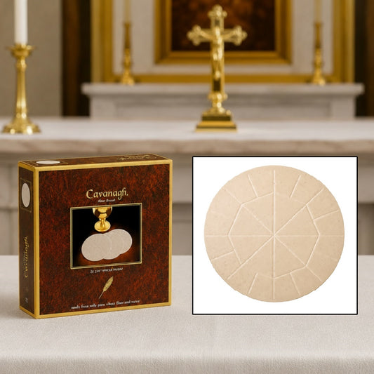 Cavanagh 5-3/4"D Whole Wheat Concelebrant Host - Box of 25 Hosts