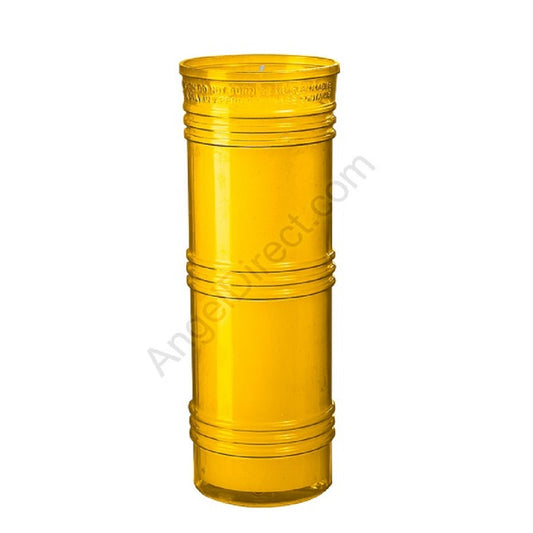 dadant-candle-amber-6-day-plastic-inner-light-case-of-24-candles-470500