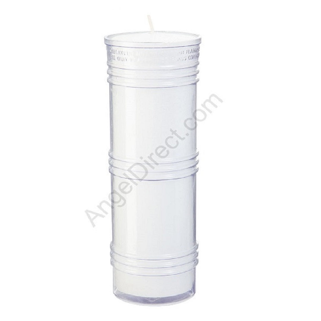 Angel Direct Dadant Candle Clear, 7 Day, Plastic Candle Inserts - Case of 24 Candle ...