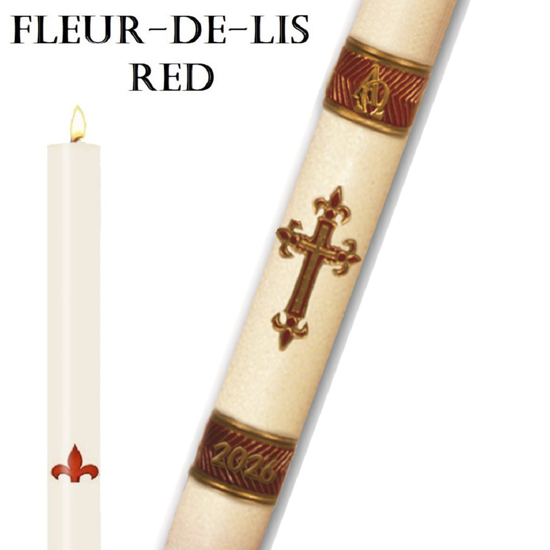dadant-candle-fleur-de-lis-series-red-paschal-candle-dcfl34_7d11304e-8f43-4cc2-a5e5-817756ccf3a6