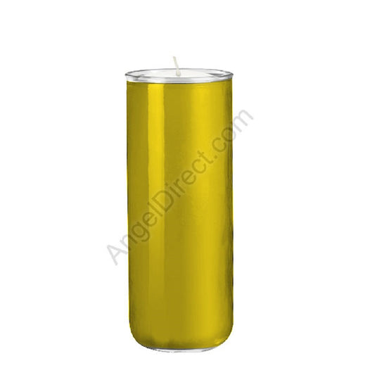 dadant-candle-no-3-amber-6-day-open-mouth-glass-devotional-candle-case-of-12-candles-210500