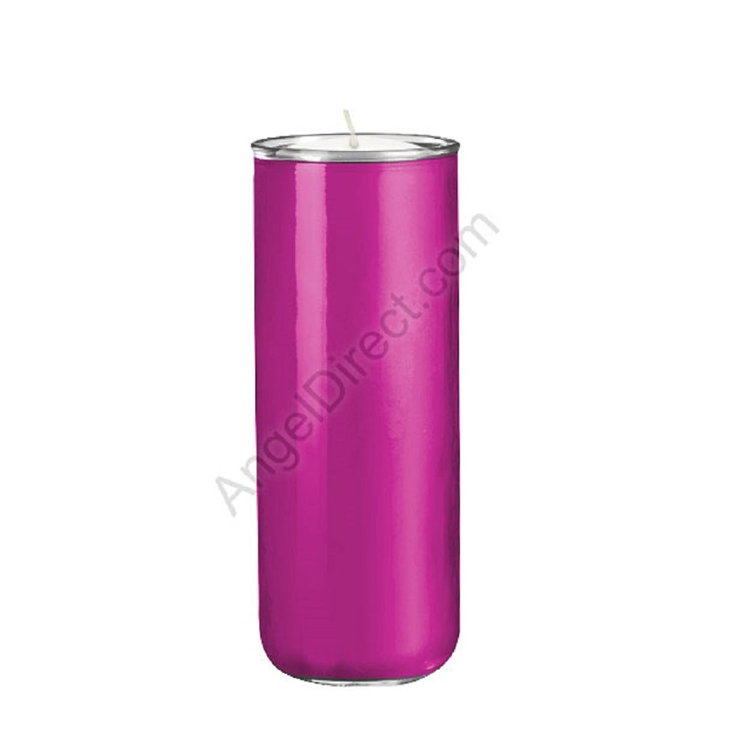 dadant-candle-no-3-rose-6-day-open-mouth-glass-devotional-candle-case-of-12-candles-210950