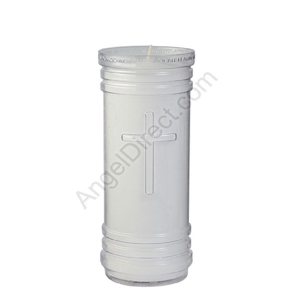 Angel Direct Dadant Candle P-Series Clear, 5-1/2 Day, Plastic Devotional Candle - C ...