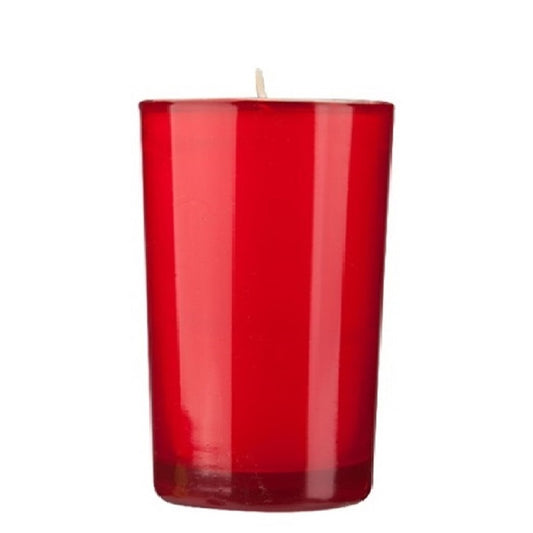 dadant-candle-51-beeswax-red-72-hour-glass-prayer-candle-case-of-12-candles-151100