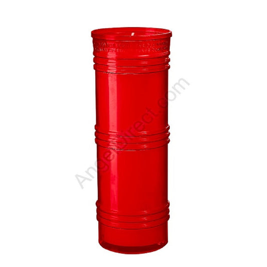 dadant-candle-ruby-6-day-plastic-inner-light-case-of-24-candles-470100