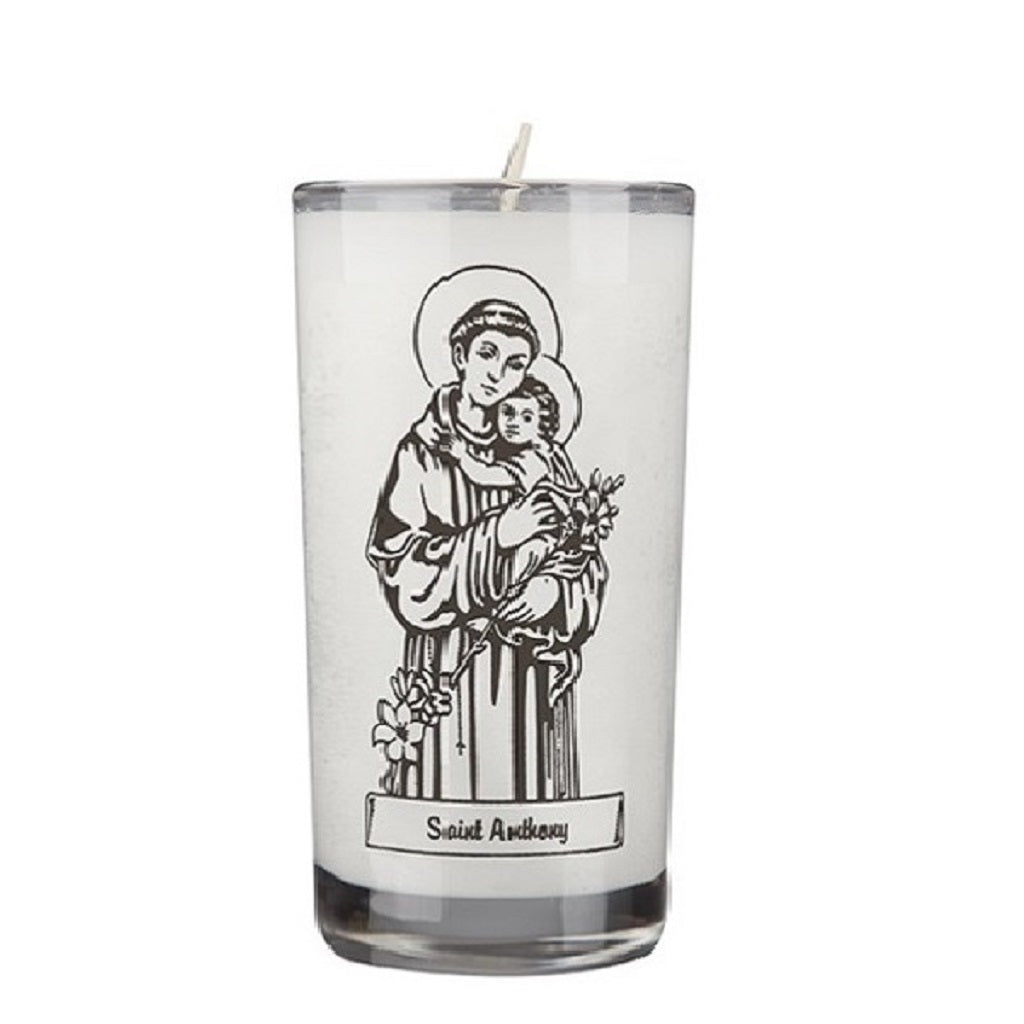 dadant-candle-saint-anthony-72-hour-glass-prayer-candle-case-of-12-candles-153059