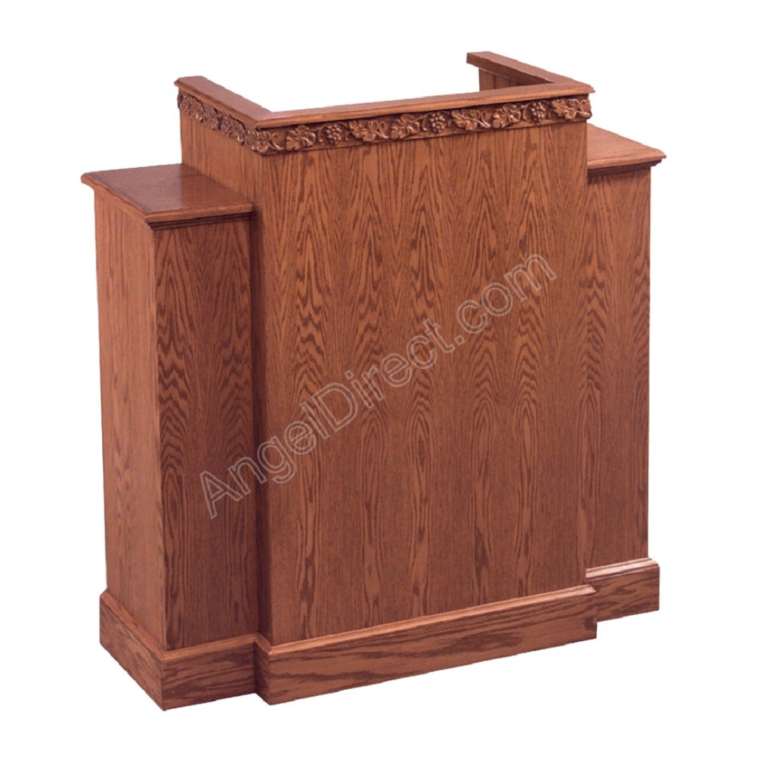 Imperial Woodworks 500 Series 48'H Wing Pulpit with Carved Front ...