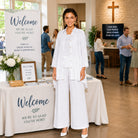 Lisa Rene Hi-Low, Tunic-Style Jacket, Cami & Pant Ensemble