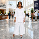 Lisa Rene Hi-Low, Ruffled Tunic & Pant Ensemble