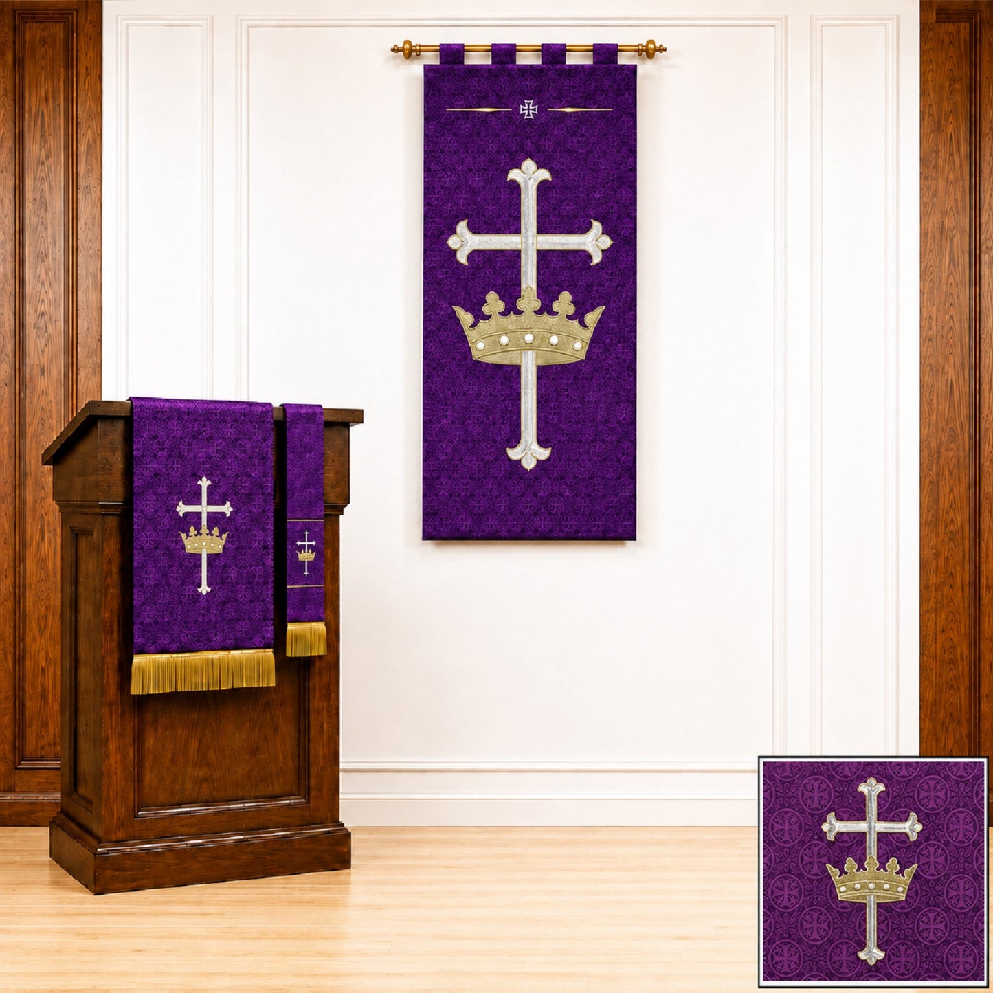 murphy-48l-purple-embroidered-jacquard-worship-banner-vc736