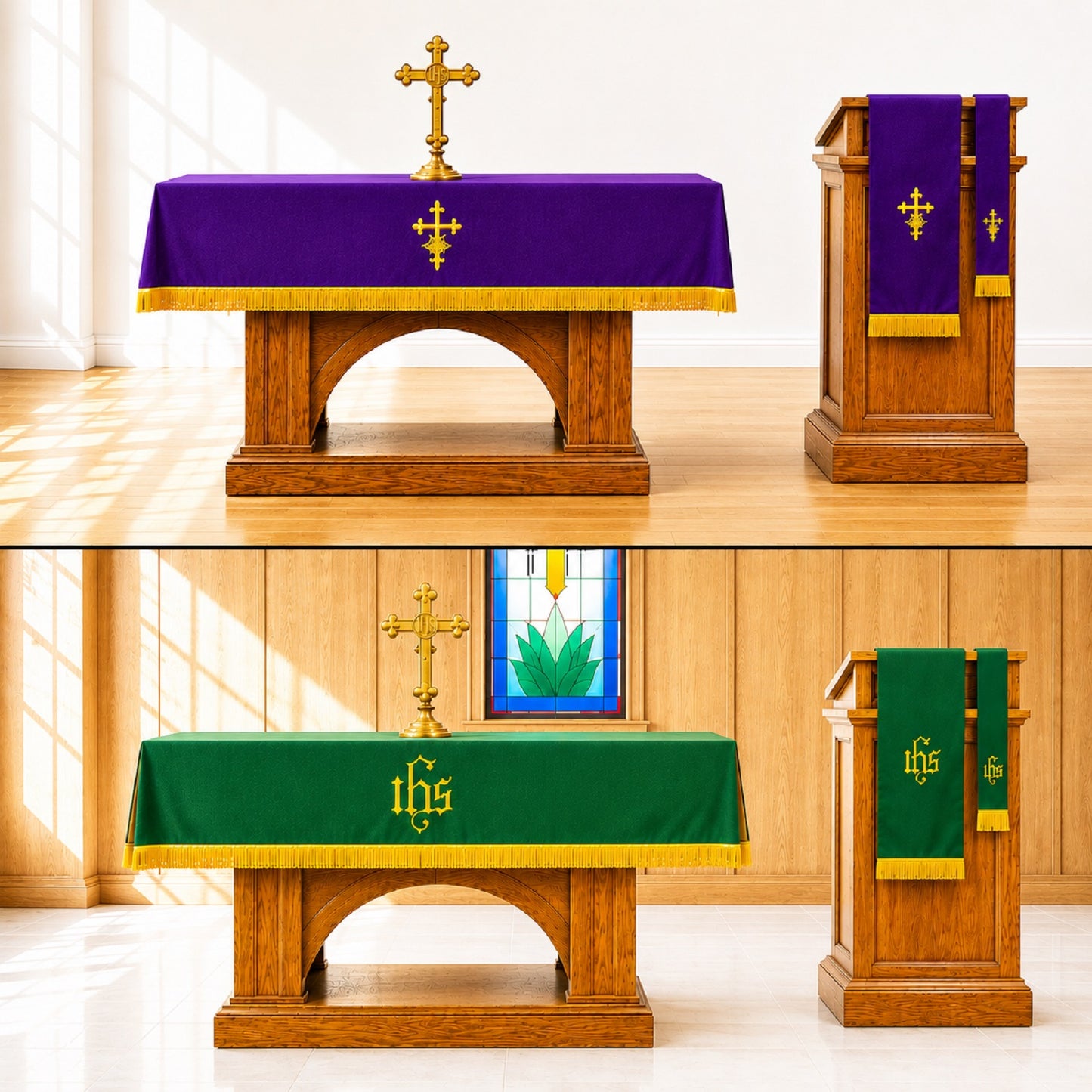 murphy-72w-reversible-purple-green-three-piece-embroidered-parament-set-n7974set