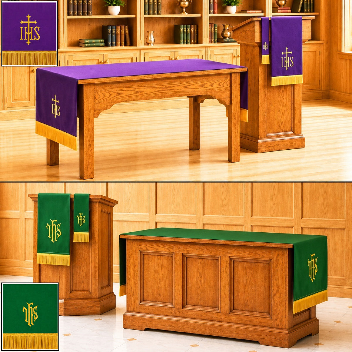 murphy-82w-reversible-purple-green-three-piece-embroidered-table-runner-parament-set-12691mr