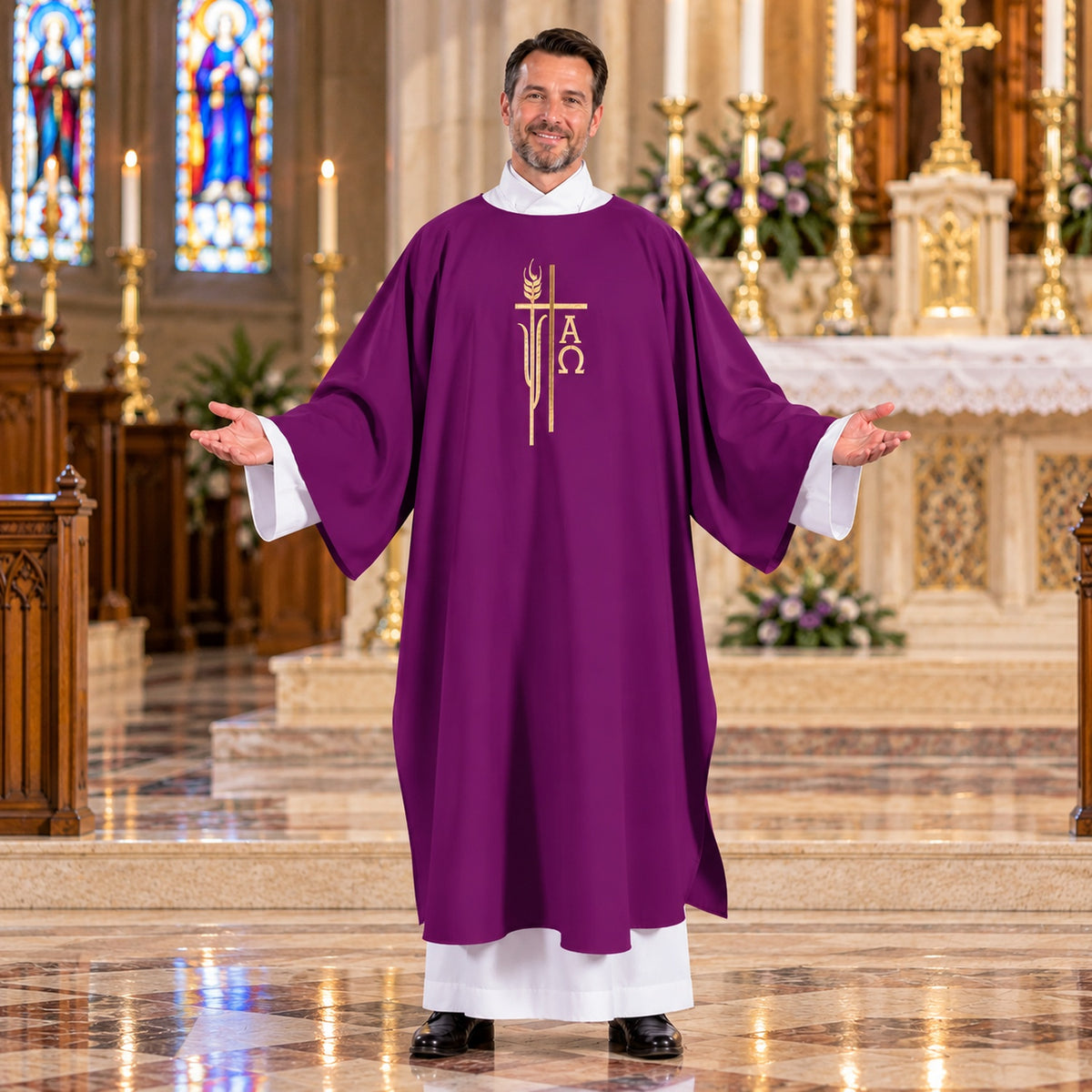 R.J. Toomey Alpha Omega Collection Dalmatic with Inner Stole
