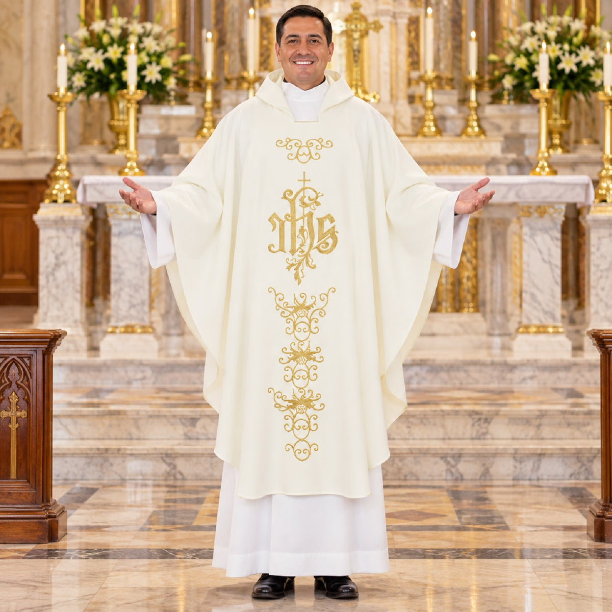 R.J. Toomey Around the World Collection Embroidered Chasuble with Inner Stole