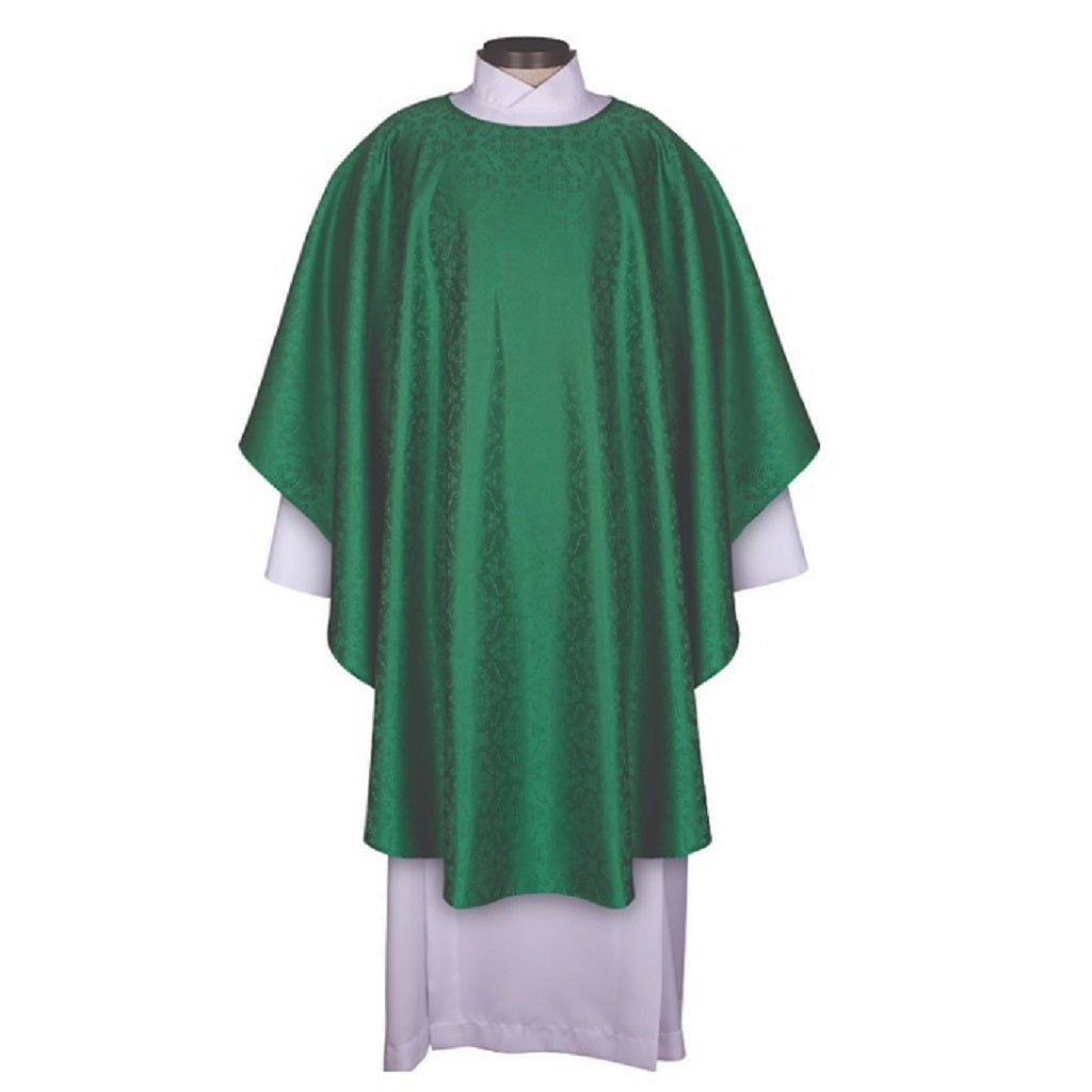 r-j-toomey-everyday-jacquard-collection-green-chasuble-with-round-neck-and-inner-stole-yc782grn