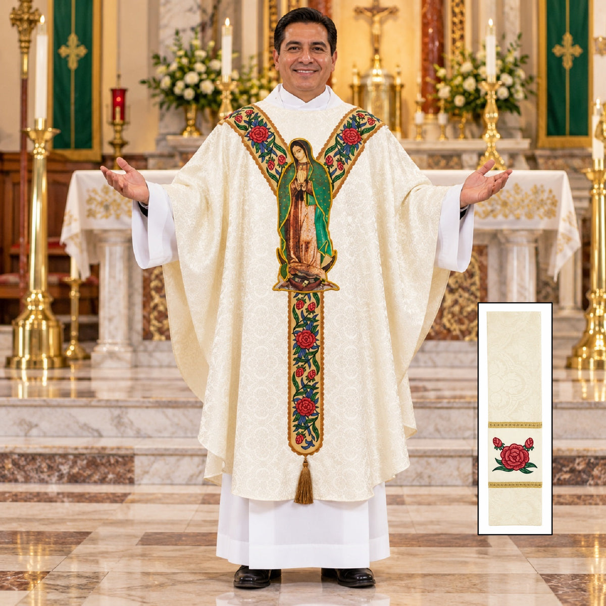 R.J. Toomey Our Lady of Guadalupe Collection Chasubles with Inner Stoles
