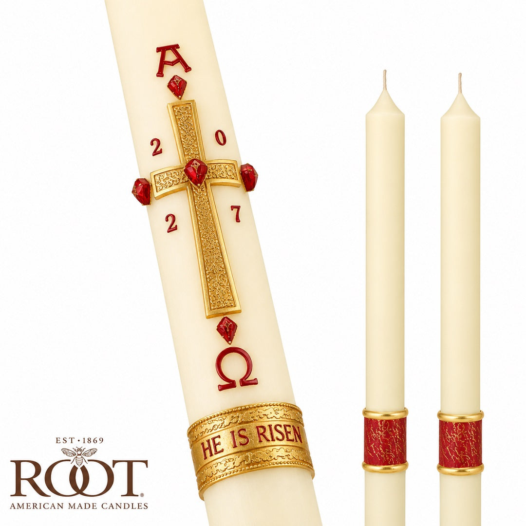 root-candle-series-50-he-is-risen-paschal-candle-a50r