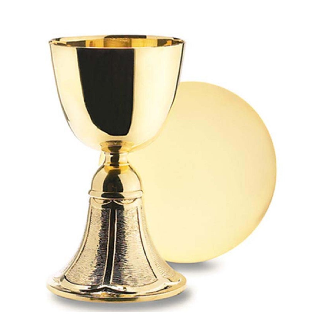 Angel Direct Sudbury Brass Embossed Chalice and Paten Set – Angel Direct Inc