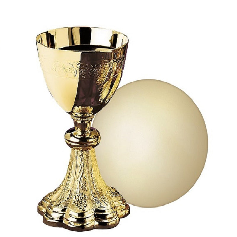 Angel Direct Sudbury Brass Grapes and Wheat Chalice and Paten Set – Angel Direct Inc