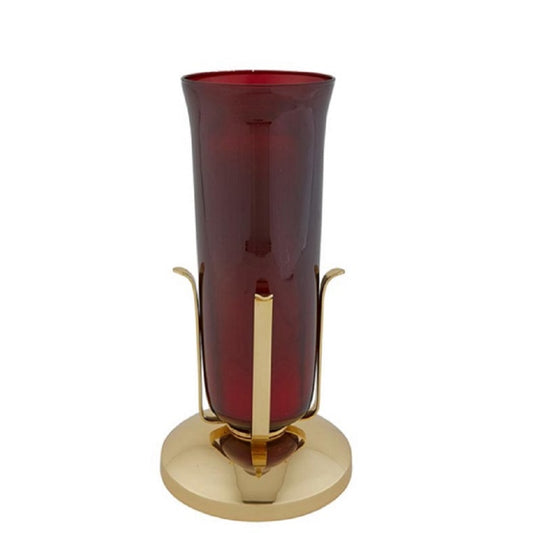 Sudbury Brass Verona Table Sanctuary Lamp with Globe