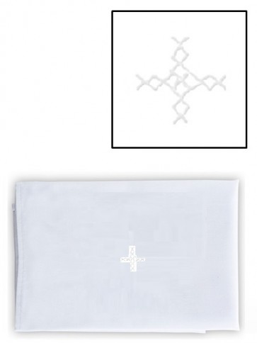 Abbey Brand Polyester/Cotton White Cross Purificator - Pack of 3 Linens
